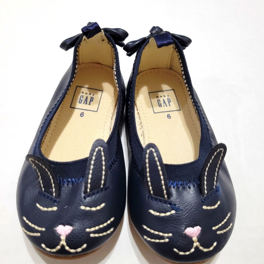 Gap Navy Bunny Ballet Shoes